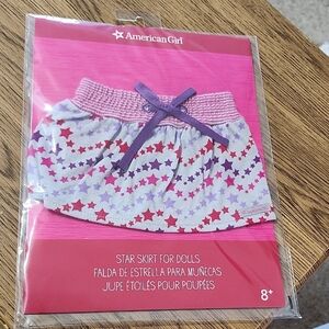 American Girl Pink and Purple Star Doll Skirt for 18" dolls